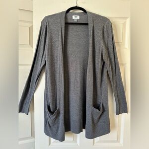 Old Navy Charcoal Open Front Cardigan